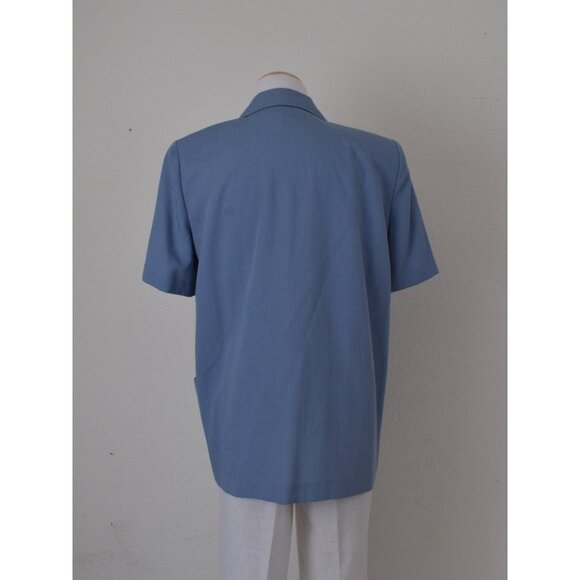 Vintage 90s Blue Lightweight Blazer by Sag Harbor size 10P - Picture 3 of 9